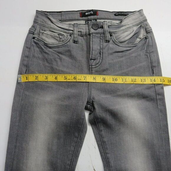 BDG High Rise Cigarette Ankle Jeans Women's Size 24 Medium Wash Gray Denim 24X30 - Picture 7 of 11